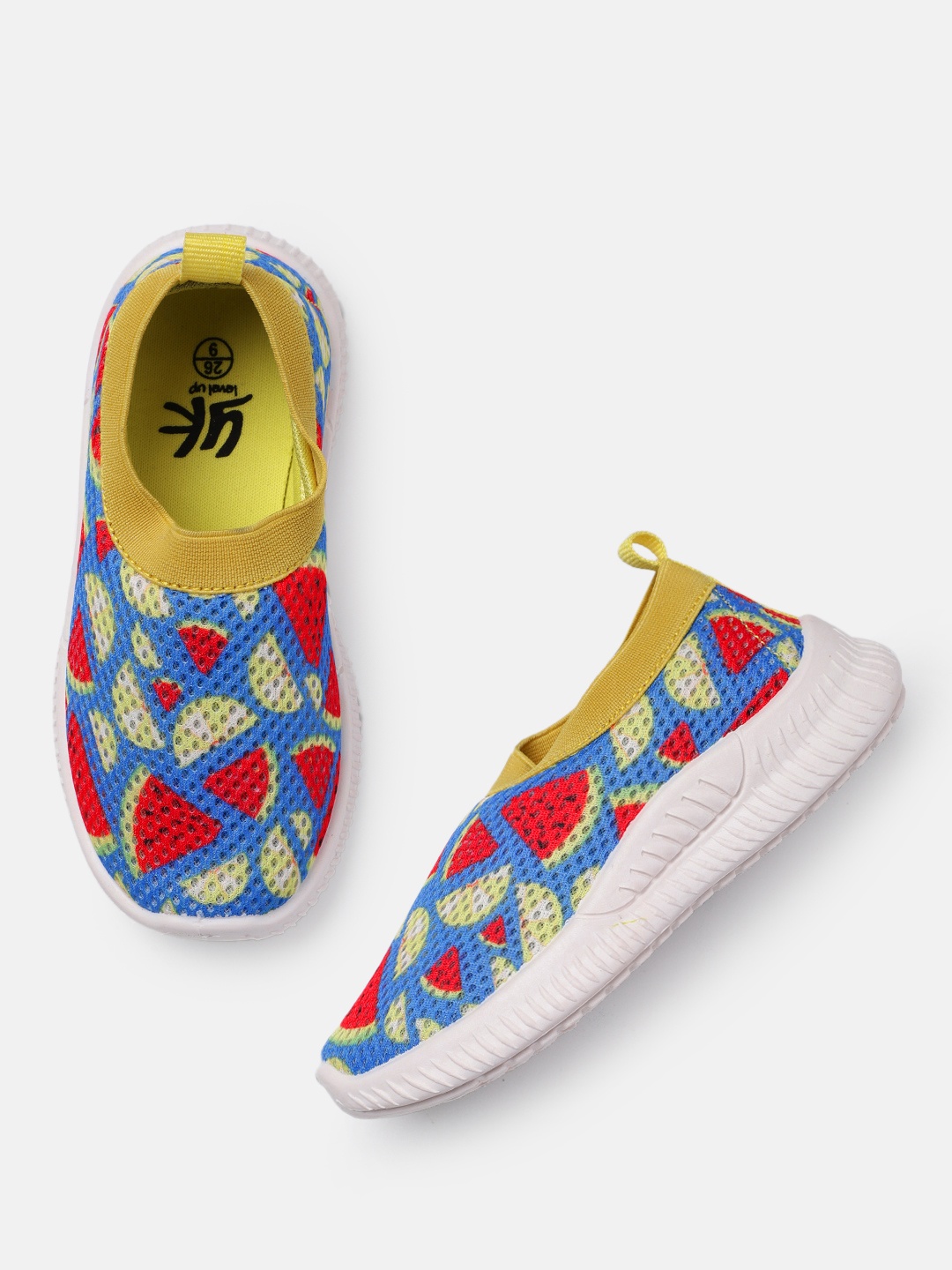 YK Kids Printed Slip-On Sneakers, Multi