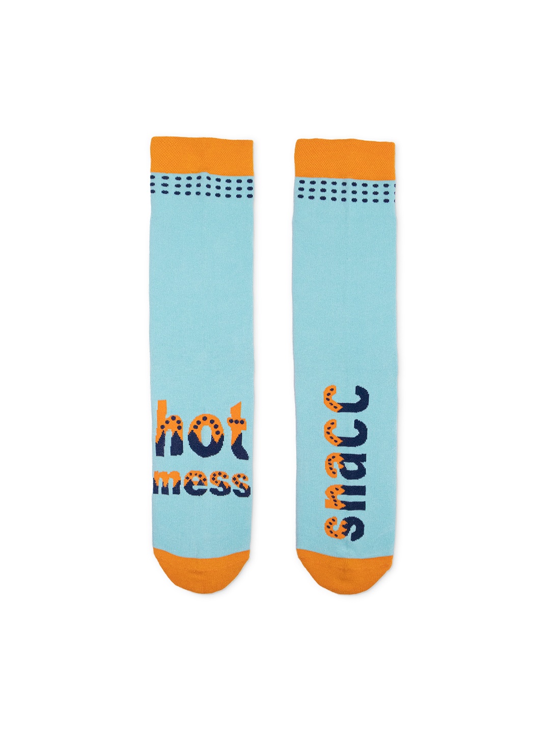 

hexafun Blue Pattered Calf-Length Pure Cotton Socks