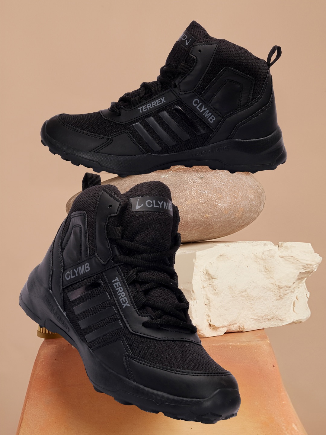 

CLYMB Men Black Comfort Fit Synthetic Winter Boots
