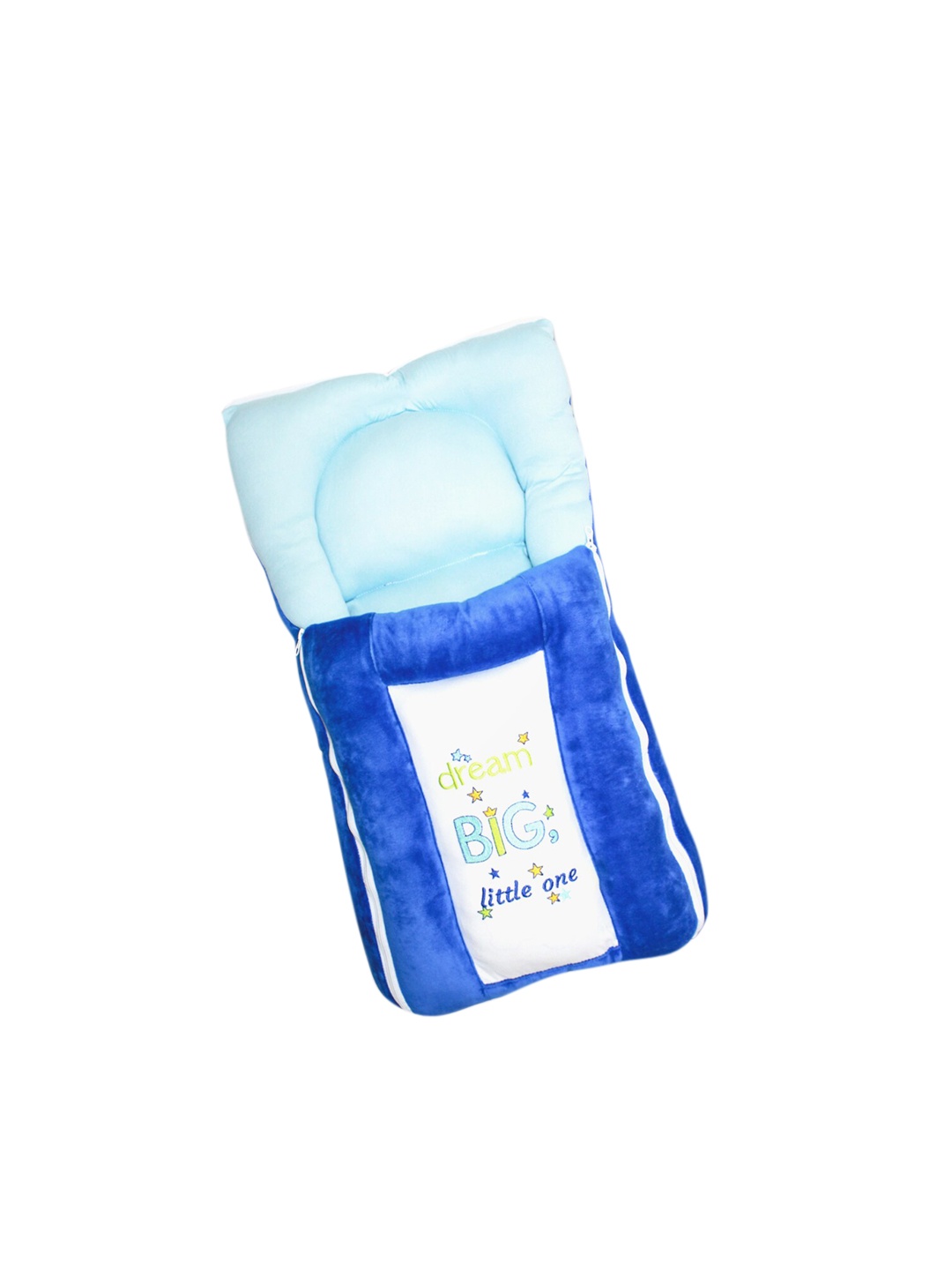

Born Babies Kids Blue & White Printed Cotton Sleeping Bag