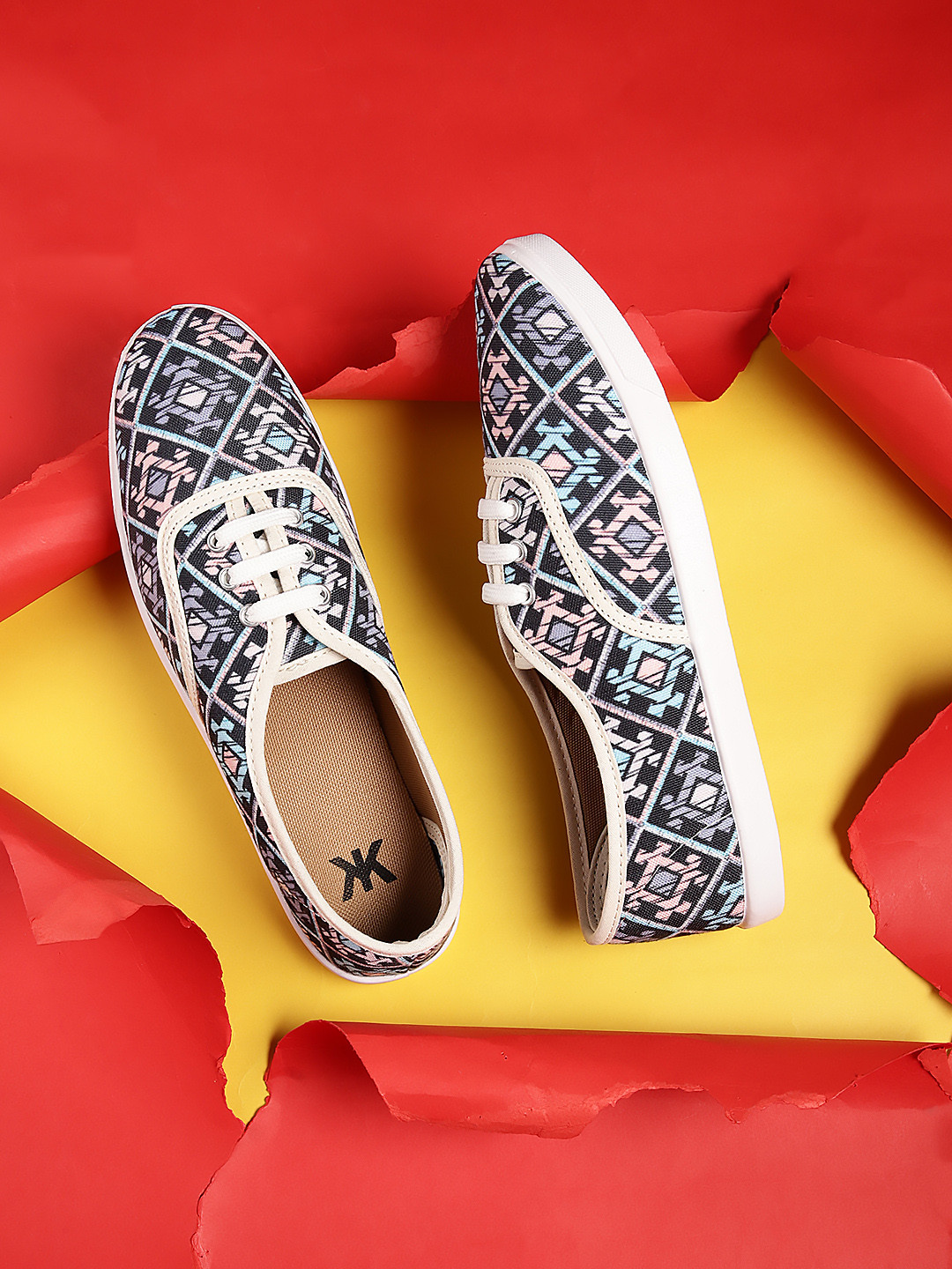 

Kook N Keech Women Printed Sneakers, Blue