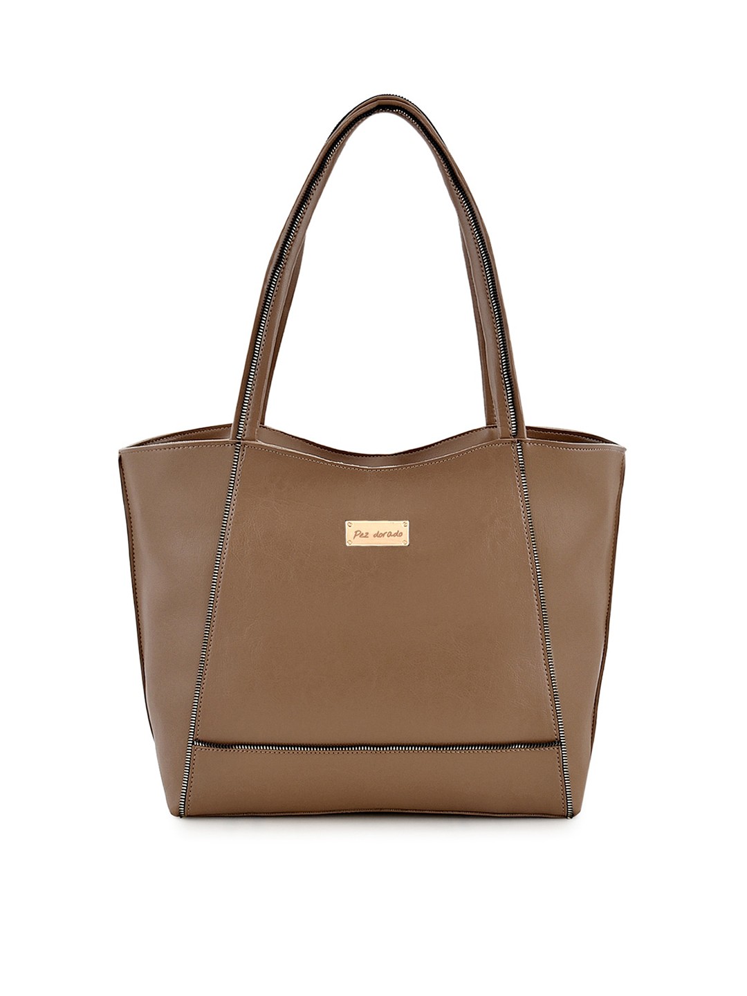 

Pez dorado Brown Structured Shoulder Bag