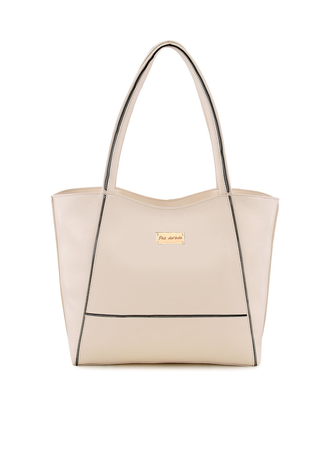 

Pez dorado White Structured Shoulder Bag