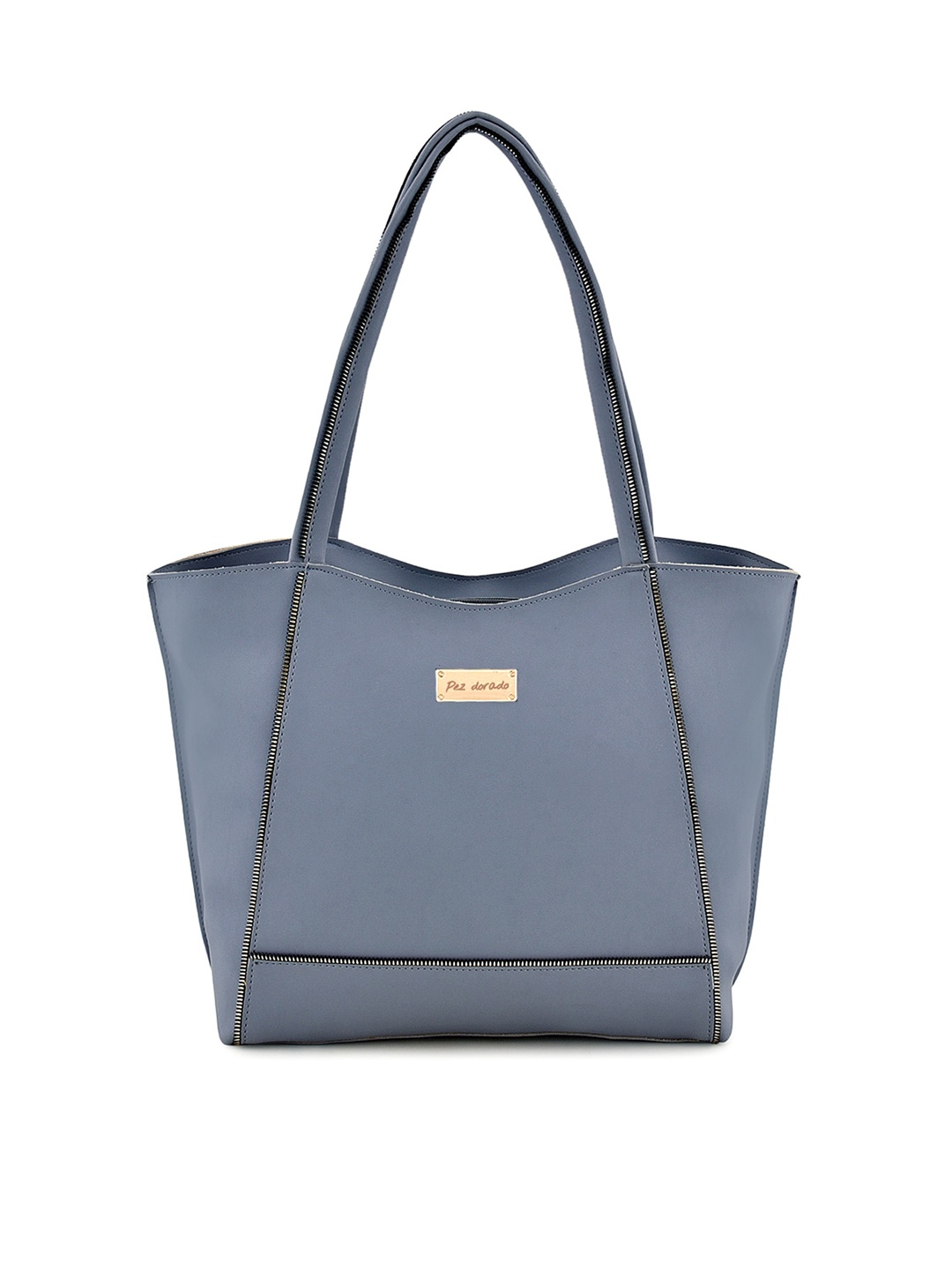 

Pez dorado Blue PU Structured Shoulder Bag