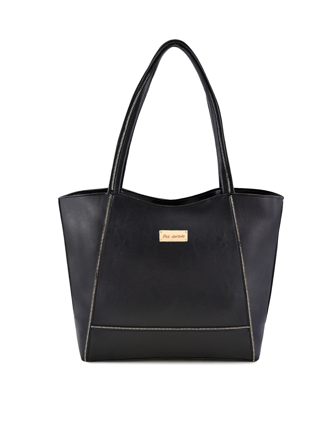 

Pez dorado Black PU Shopper Shoulder Bag