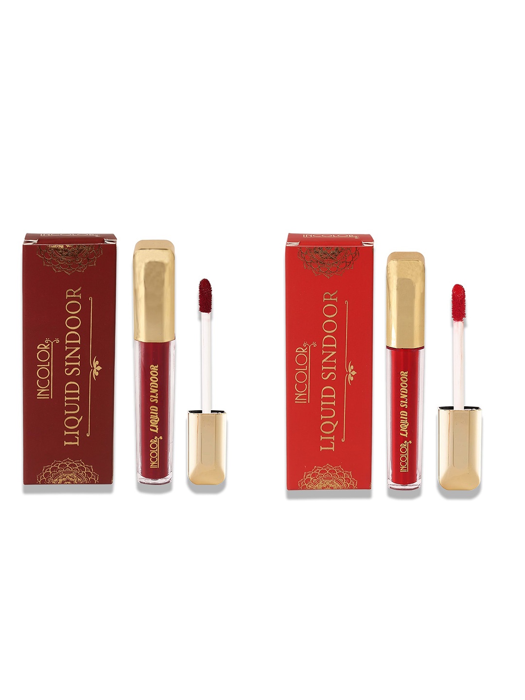 

INCOLOR Set of 2 Liquid Sindoor 6 ml each - Red & Maroon
