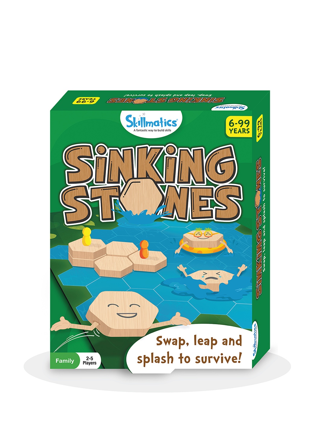 

Skillmatics Kids Green Sinking Stones Activity Toys and Games