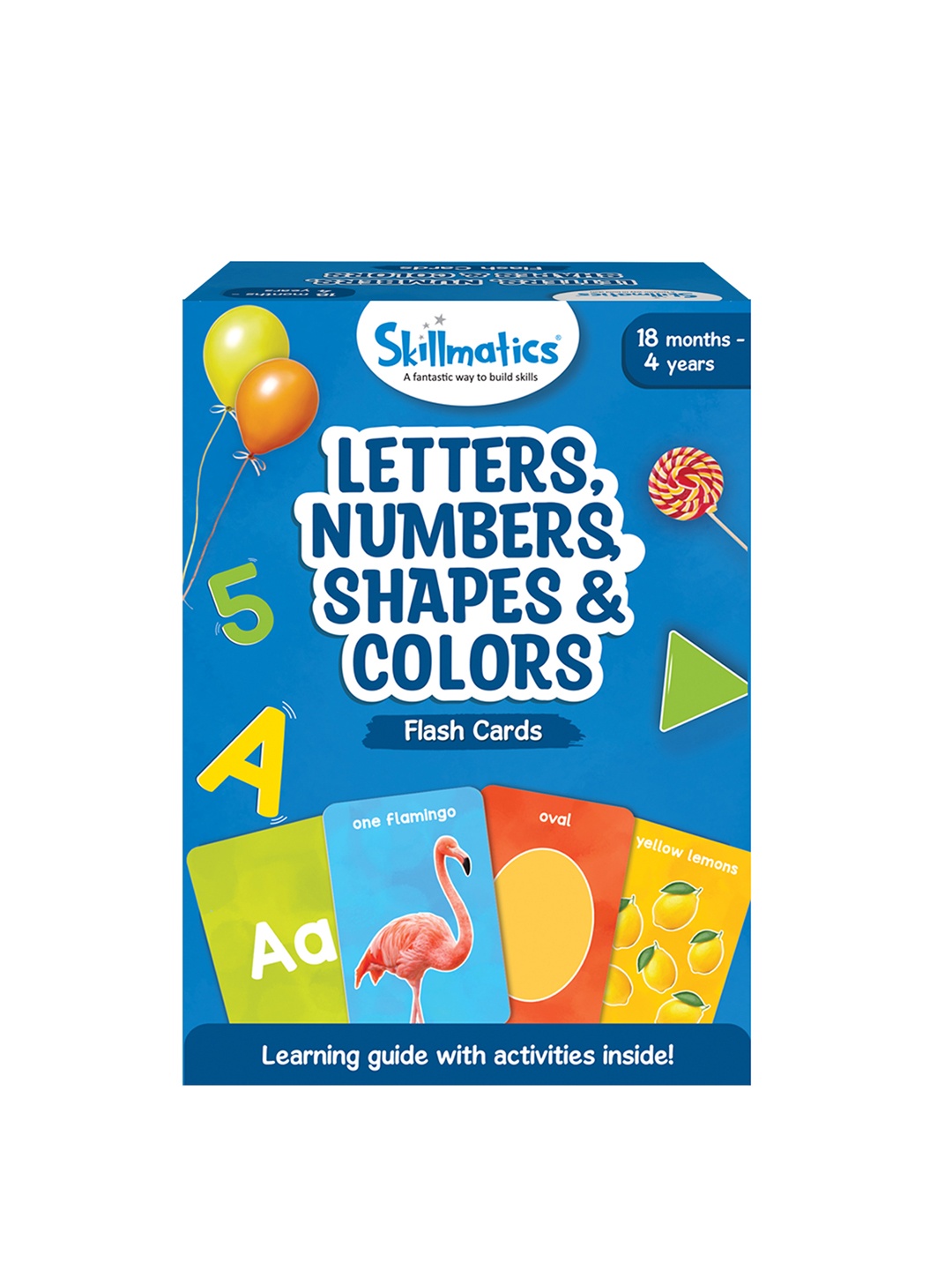 

Skillmatics Kids Blue Flash Cards Letters, Numbers Shapes & Colors Activity Toys and Games