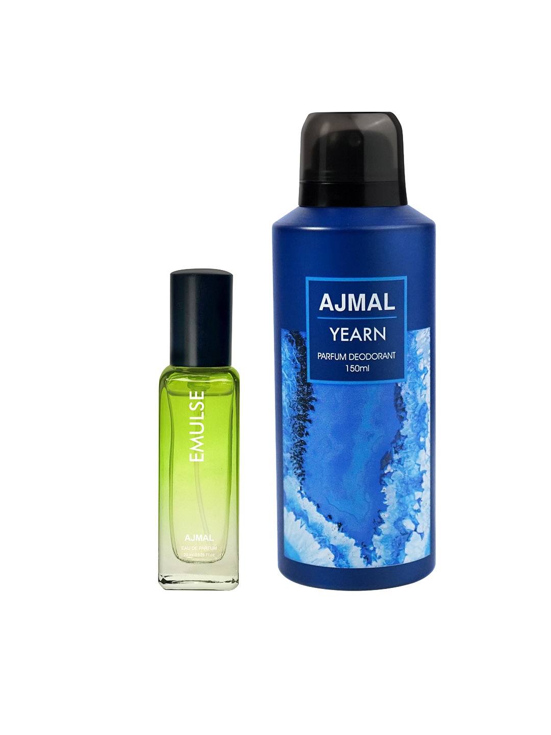 

Ajmal Set of Emulse Eau de Parfum 20ml & Yearn Deodorant 150ml, Blue