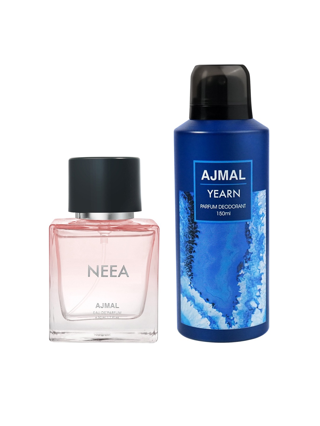 

Ajmal Pack of 2 Neea Perfume-50ml + Yearn Deodorant-150ml, Pink