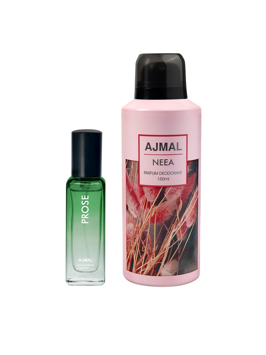 

Ajmal Set of Prose Eau de Parfum 20ml & Neea Deodorant 150ml, Pink