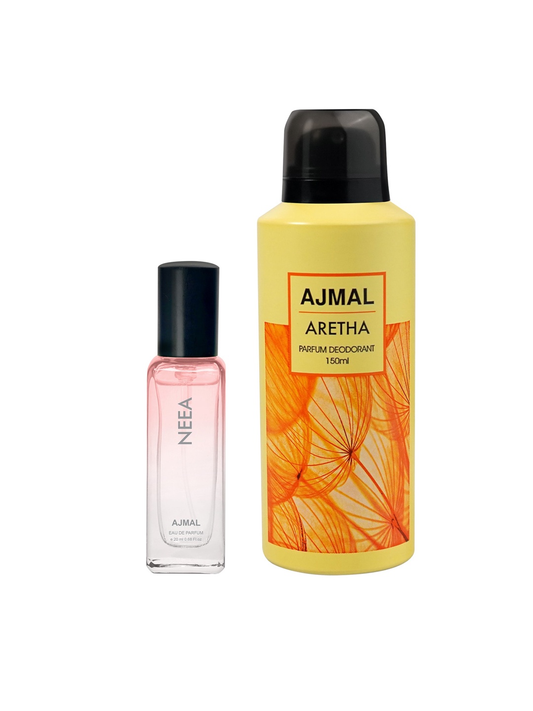 

Ajmal Pack of 2 Neea Perfume-20ml + Aretha Deodorant-150ml, Pink