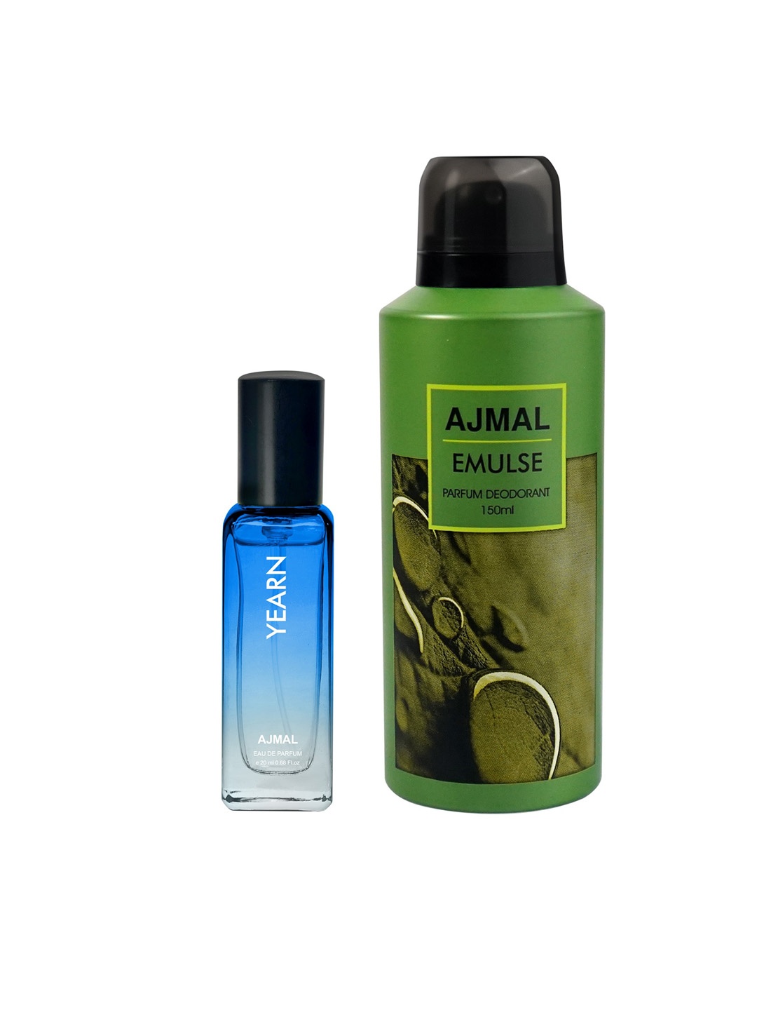 

Ajmal Set of Yearn Eau de Parfum 20ml & Emulse Deodorant 150ml, Blue