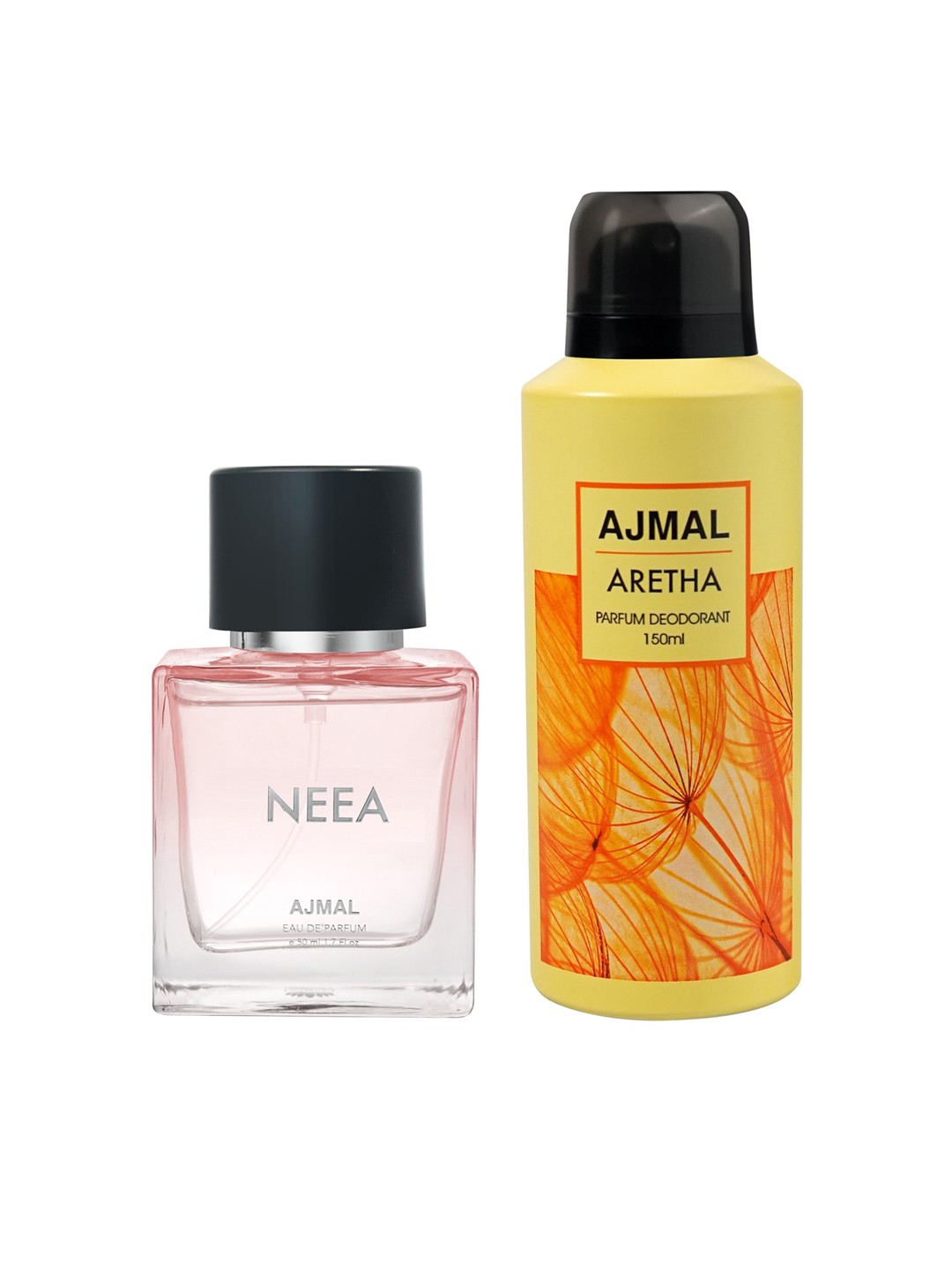 

Ajmal Set of Neea Eau de Parfum 50ml & Aretha Deodorant 150ml, Pink