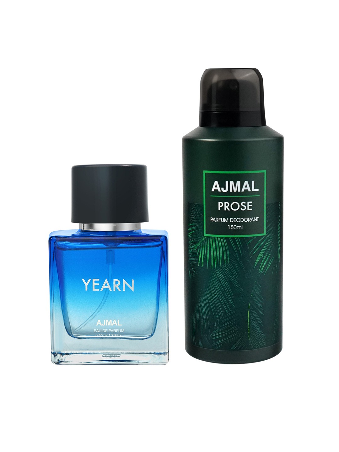 

Ajmal Pack of 2 Yearn Perfume-50ml + Prose Deodorant-150ml, Green