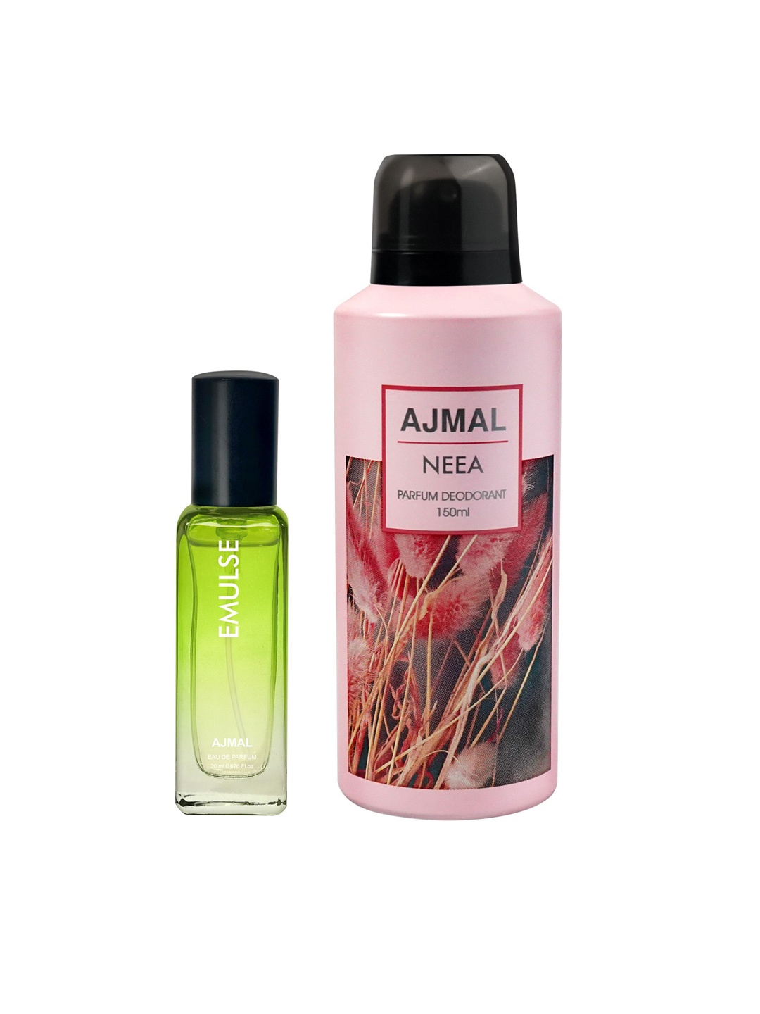 

Ajmal Set of Emulse Eau de Parfum 20ml & Neea Deodorant 150ml, Pink