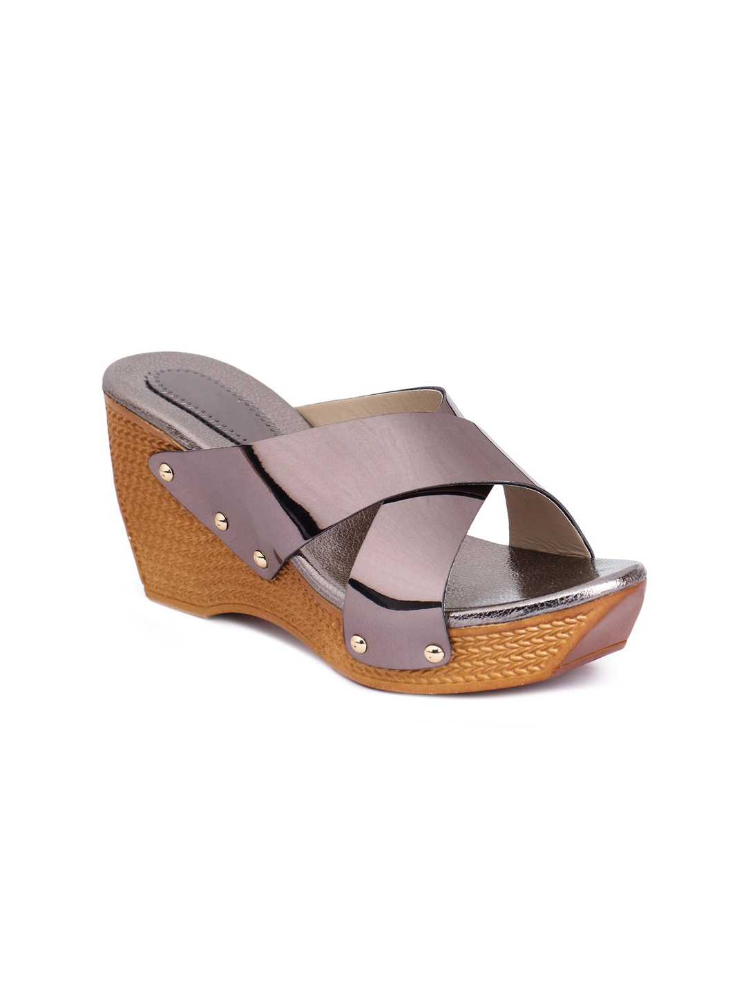 

H3F Grey Open Toe Wedge Heels