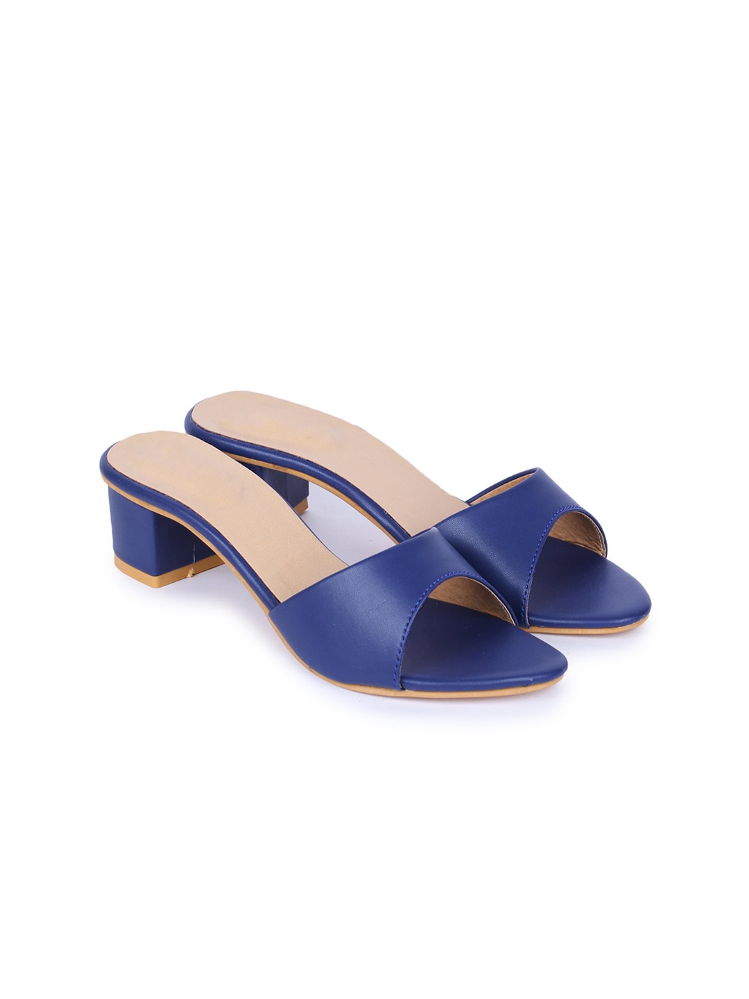

H3F Blue Open Toe Block Heels