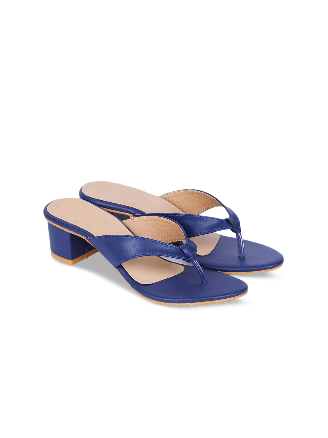 

H3F Blue Open Toe Block Heels