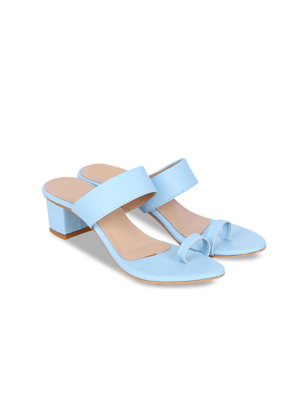 

H3F Blue One Toe Block Heels