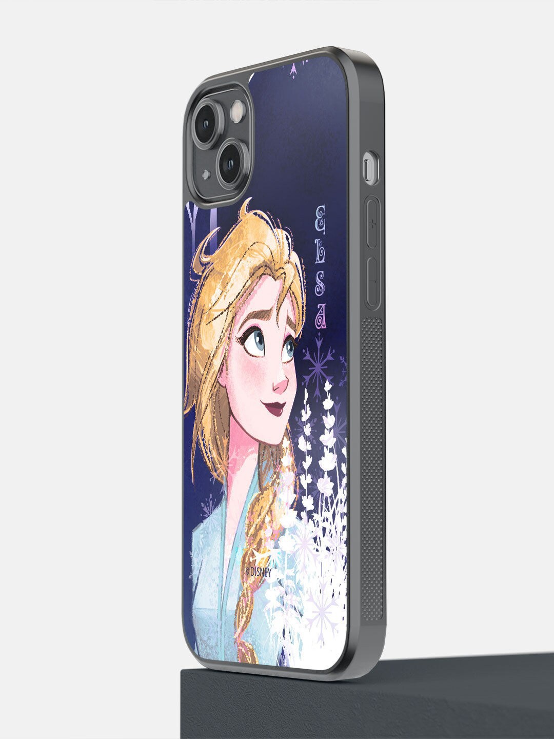 

macmerise Blue & Pink Strong Elsa Printed iPhone 14 Plus Bumper Case