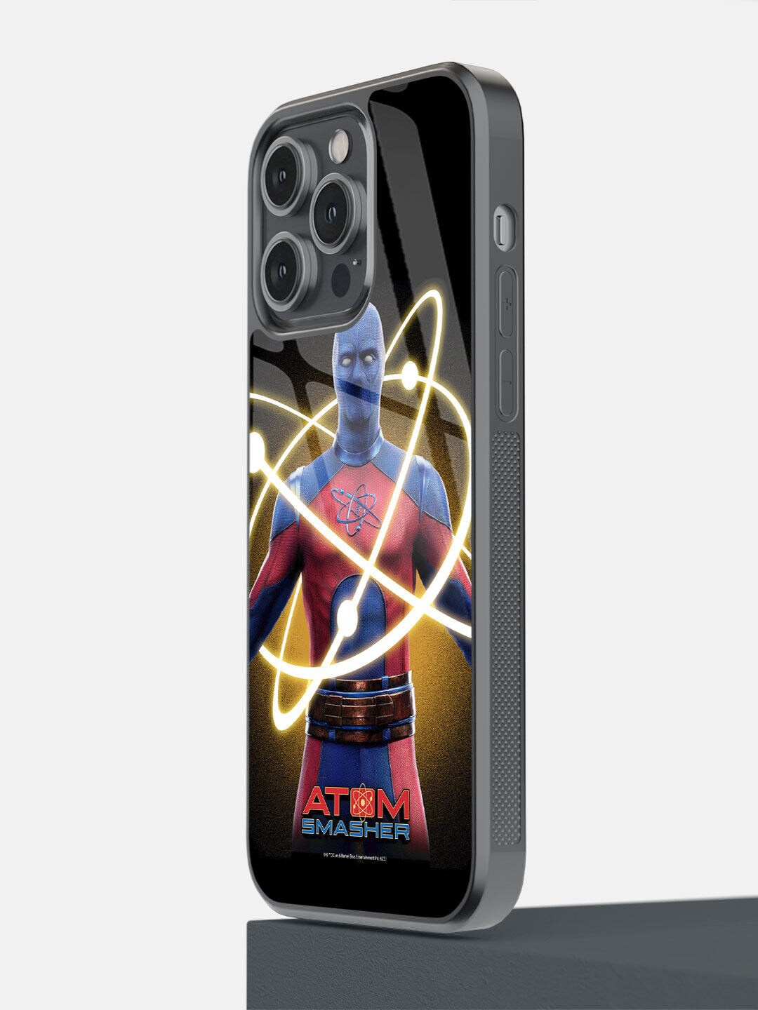 

macmerise Black & Golden Atom Smasher Design iPhone 14 Pro Max Bumper Case