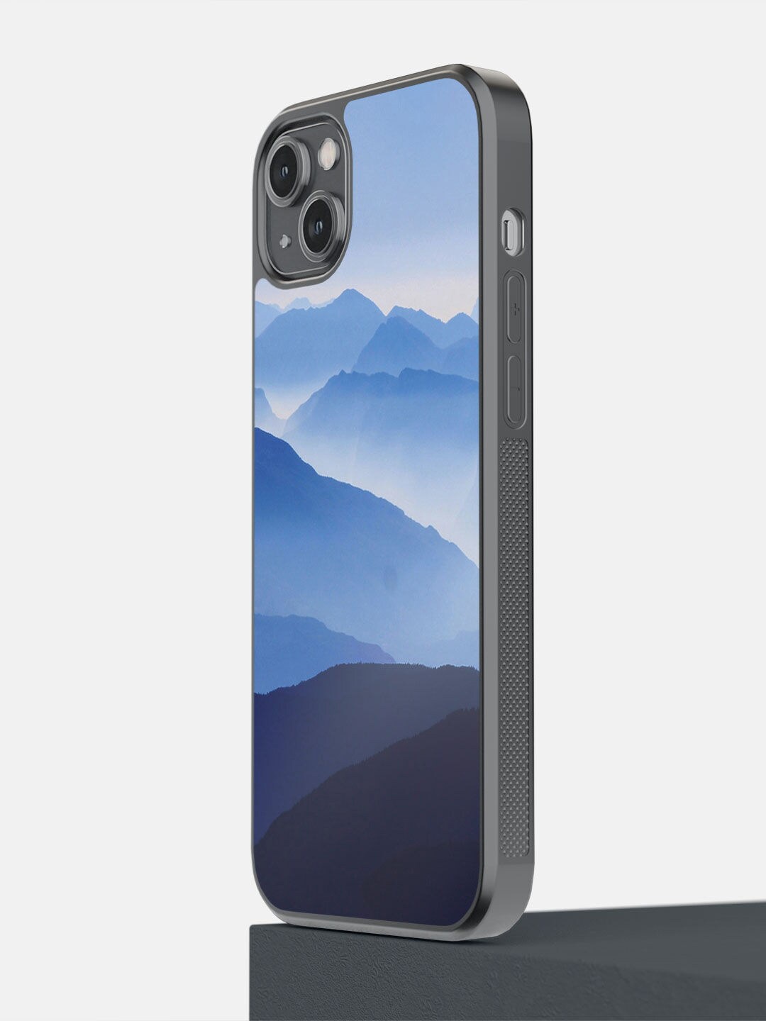 

Macmerise Blue The High Mountains Design Printed iPhone 14 plus Bumper Phone Back Case