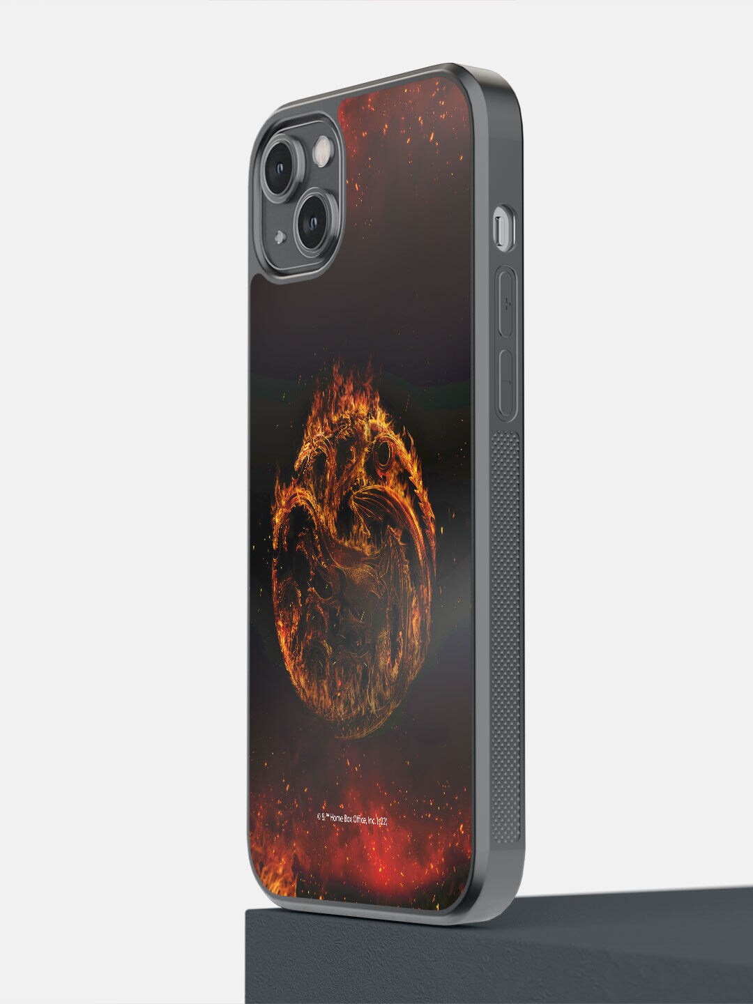 

macmerise Black Fire Dragon iPhone 14 Plus Mobile Back Case