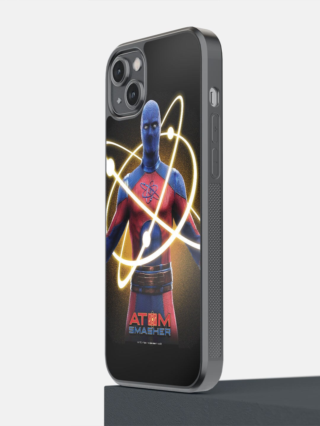 

macmerise Black & Red Atom Smasher Design iPhone 14 Plus Bumper Case