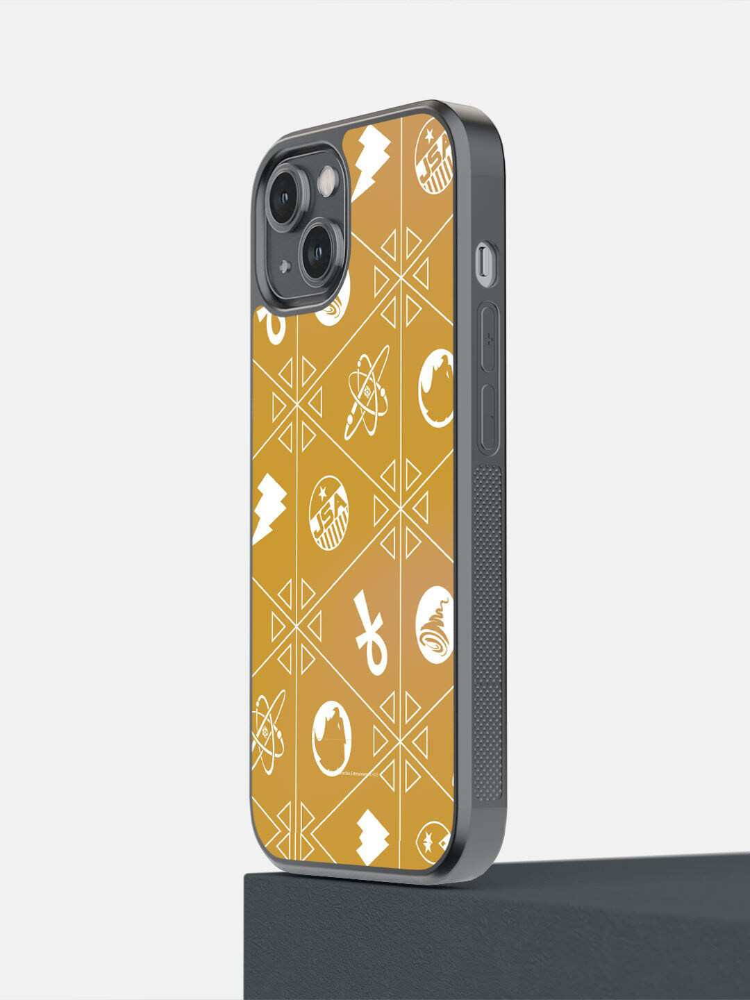 

macmerise Yellow & White Printed iPhone 14 Bumper Back Case
