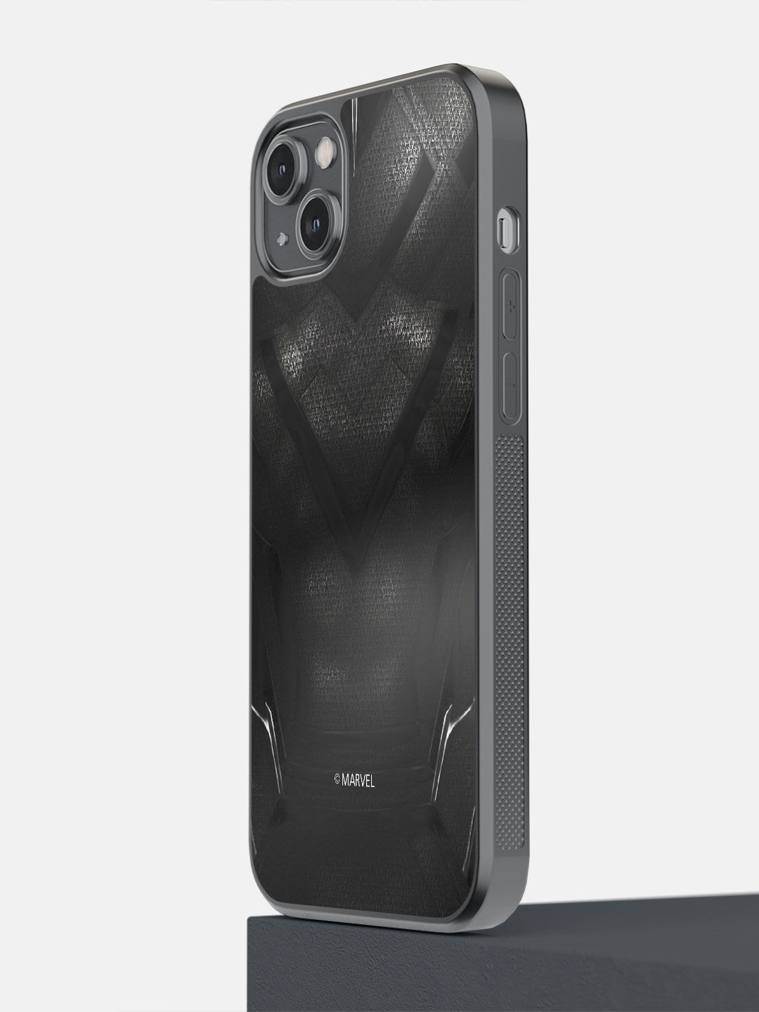 

macmerise Black Suit Up Panther Printed iPhone 14 Plus Bumper Back Case