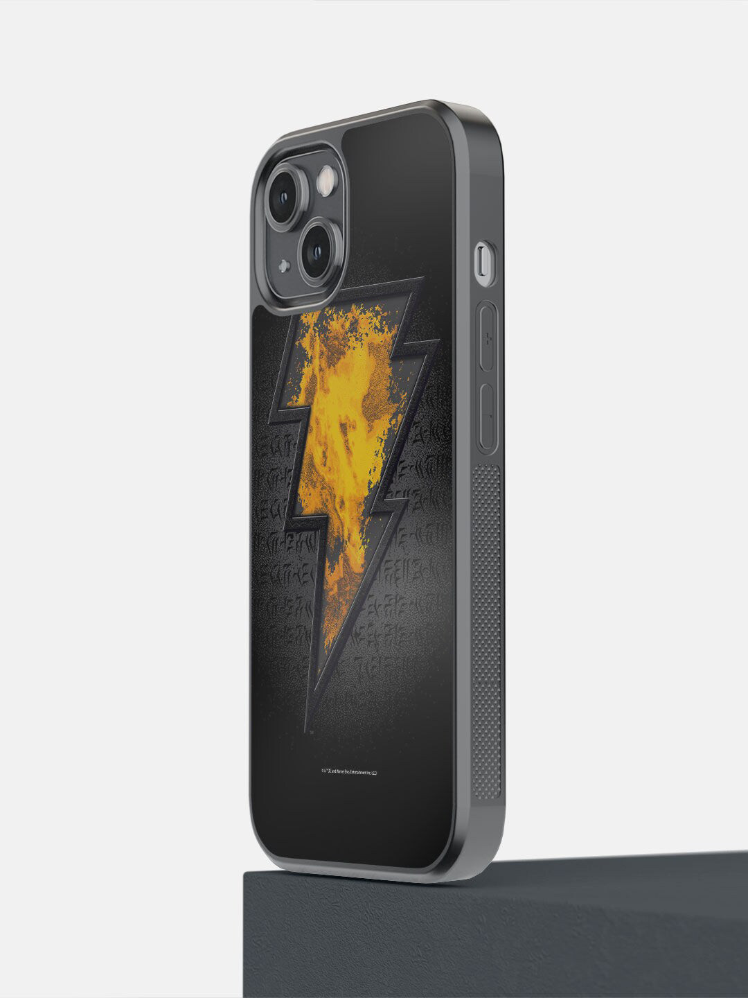 

macmerise Black & Yellow Thunder iPhone 14 Mobile Back Case