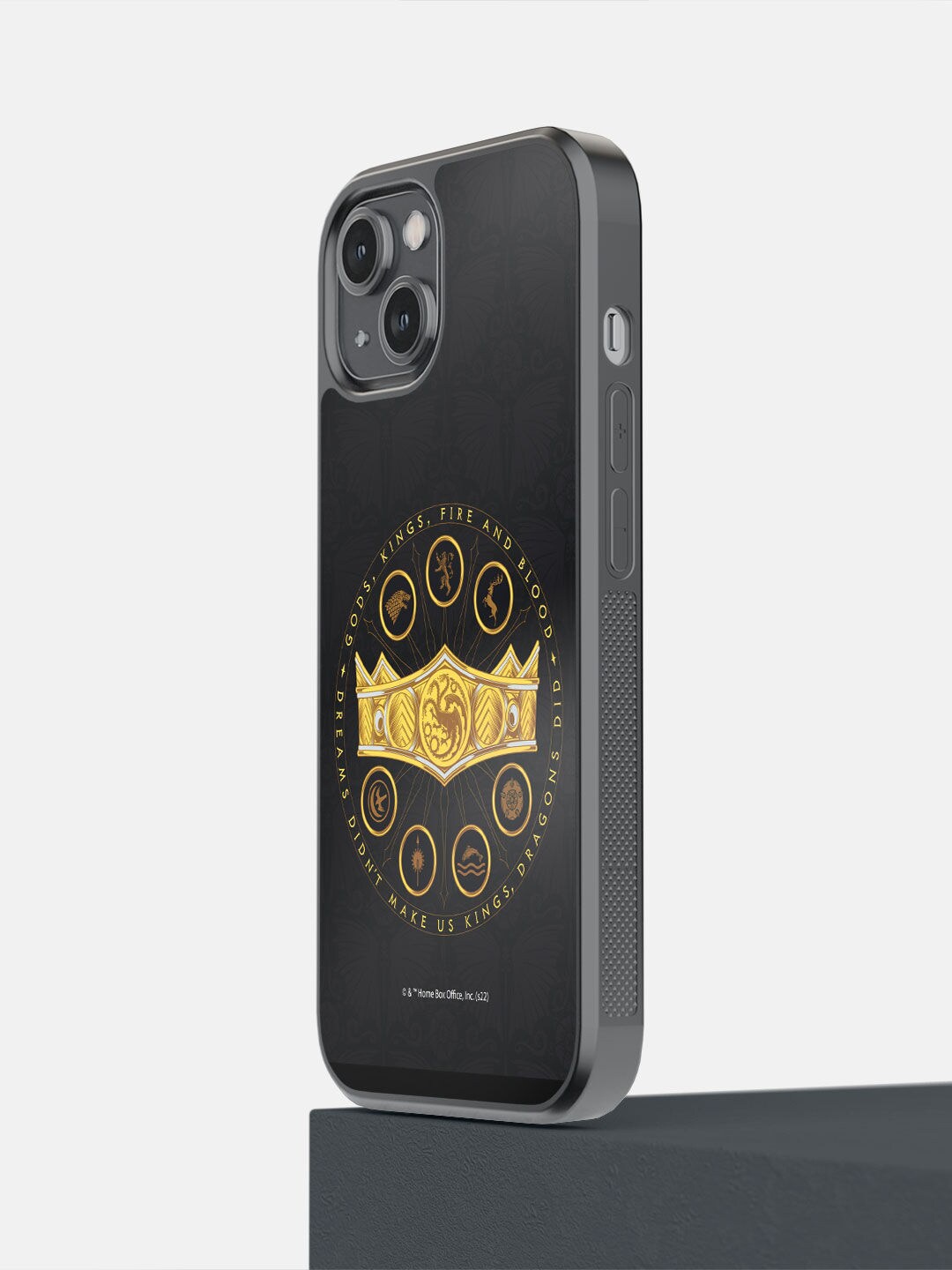 

macmerise Black & Yellow Seven Kingdoms Crown iPhone 14 Mobile Back Case