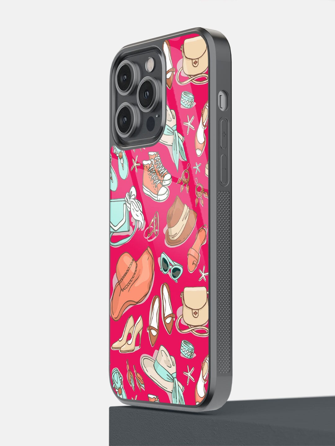 

macmerise Pink Wanderlust Printed Polycarbonate iPhone 14 Phone Back Case
