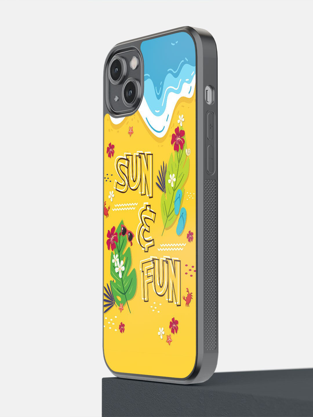 

macmerise Yellow Printed Sun And Fun iPhone 14 Plus Phone Back Case