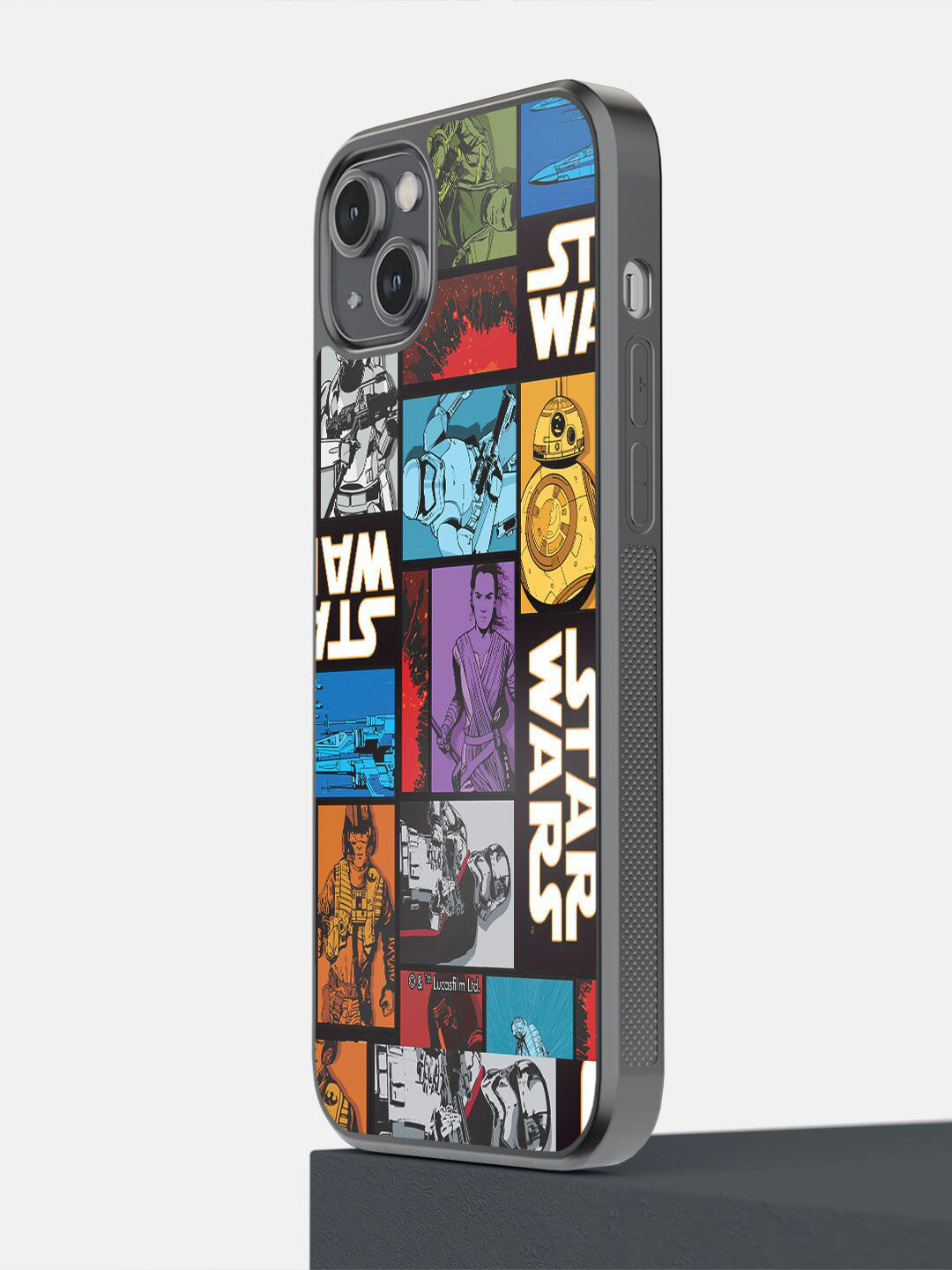 

macmerise Black & Blue Printed The Force Awakens iPhone 14 Plus Phone Back Case