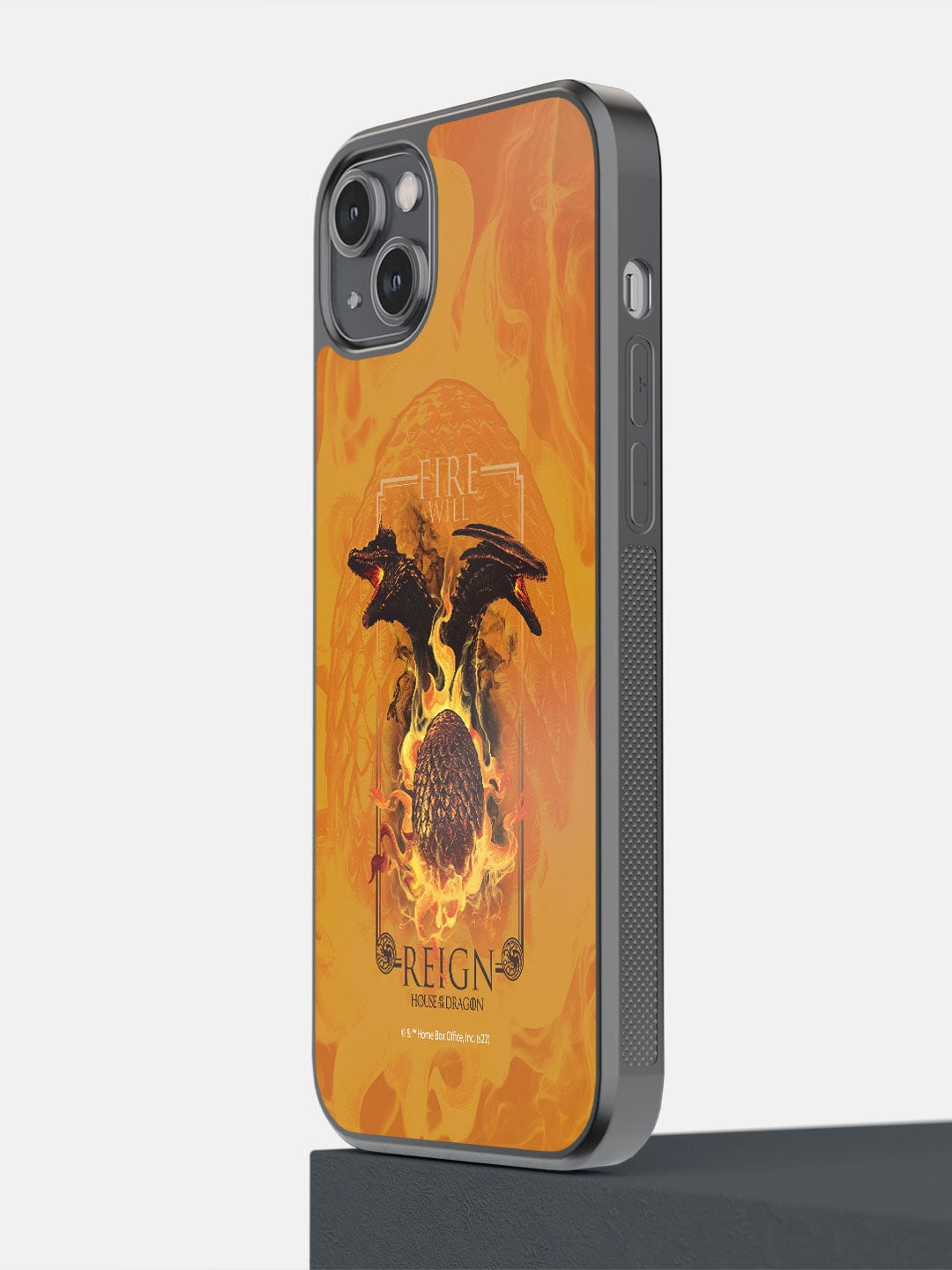 

macmerise Orange & Black Reign iPhone 14 Plus Back Case