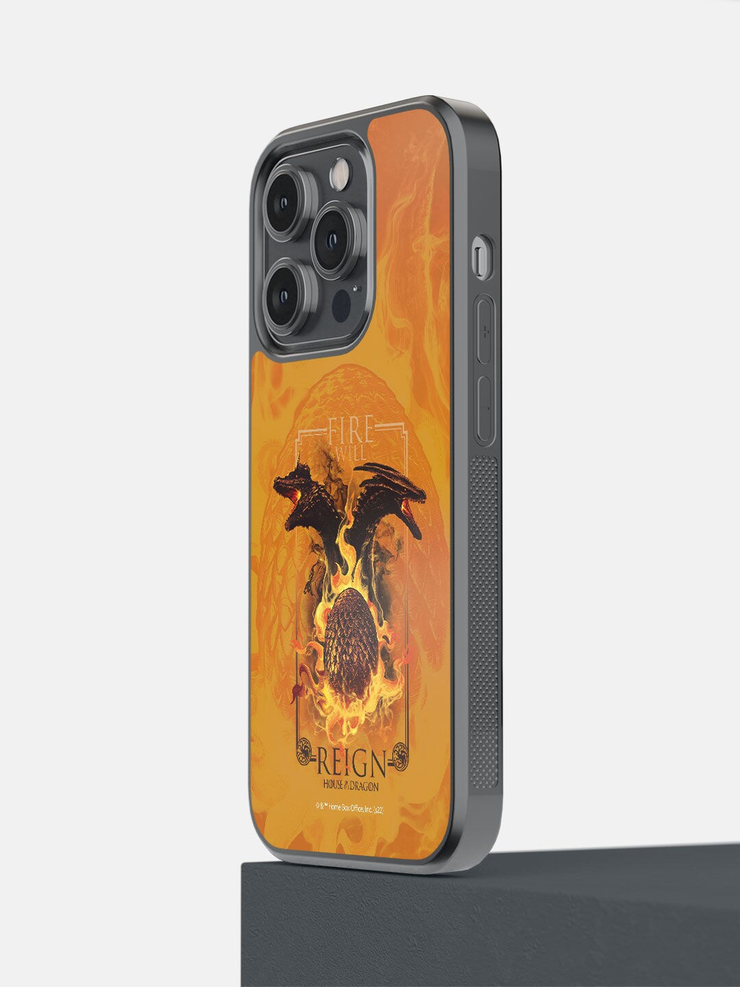 

macmerise Yellow & Blue Reign Printed iPhone 14 Pro Bumper Case