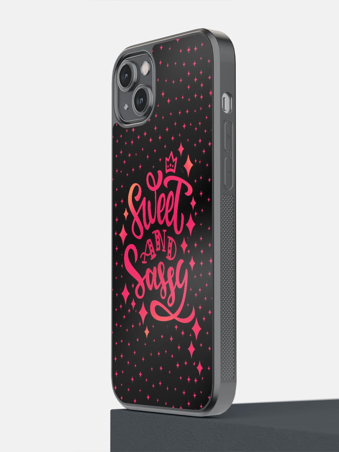 

macmerise Black & Pink Sweet And Sassy iPhone 14 Plus Mobile Back Case