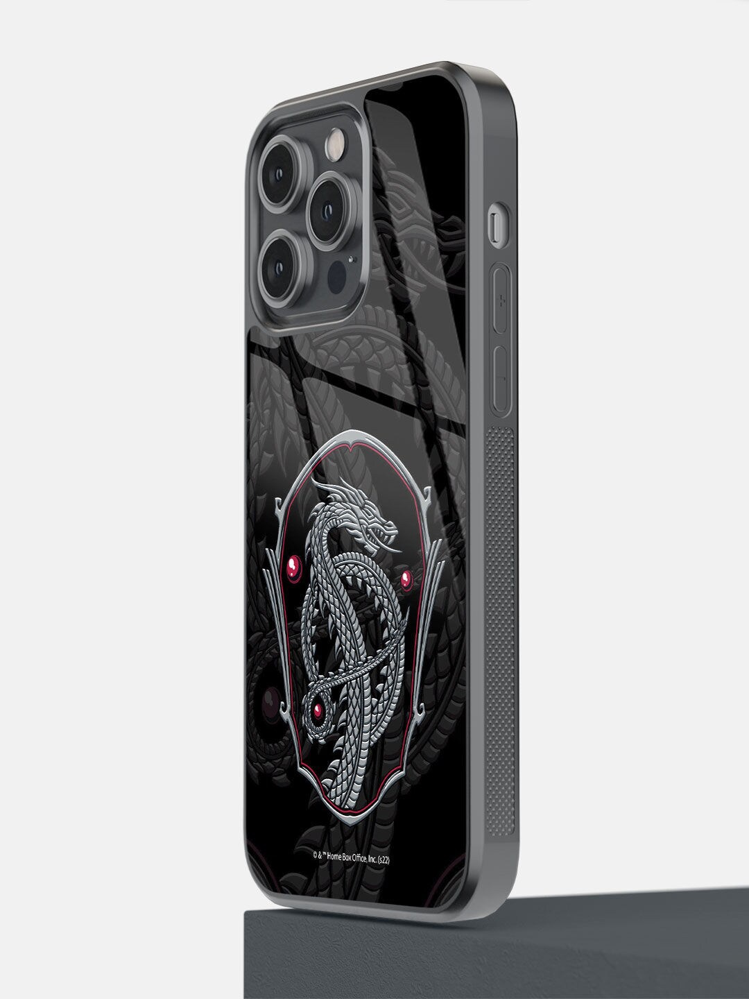 

macmerise Black Printed iPhone 14 Pro Max Bumper Back Case