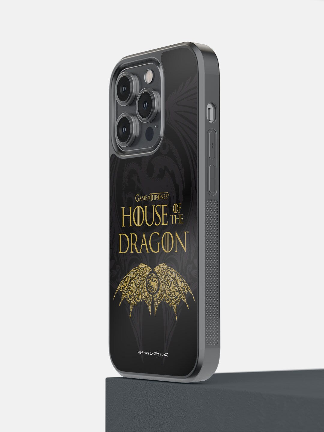 

macmerise Black & Yellow Winged Targaryen Crest iPhone 14 Pro Back Case