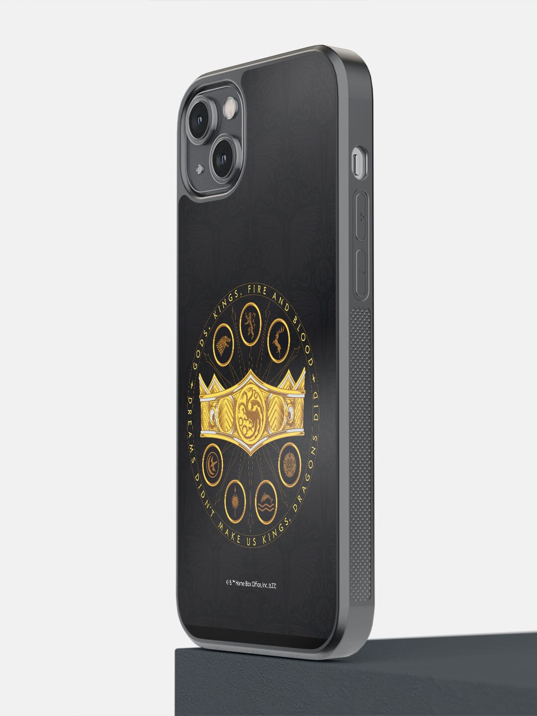 

macmerise Black & Yellow Seven Kingdoms Crown Printed iPhone 14 Plus Phone Covers