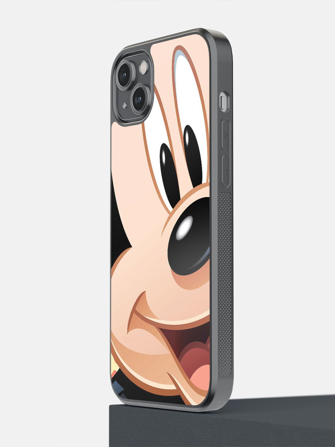 

macmerise Cream-Coloured Printed Zoom Up Mickey iPhone 14 Plus Bumper Phone Back Case