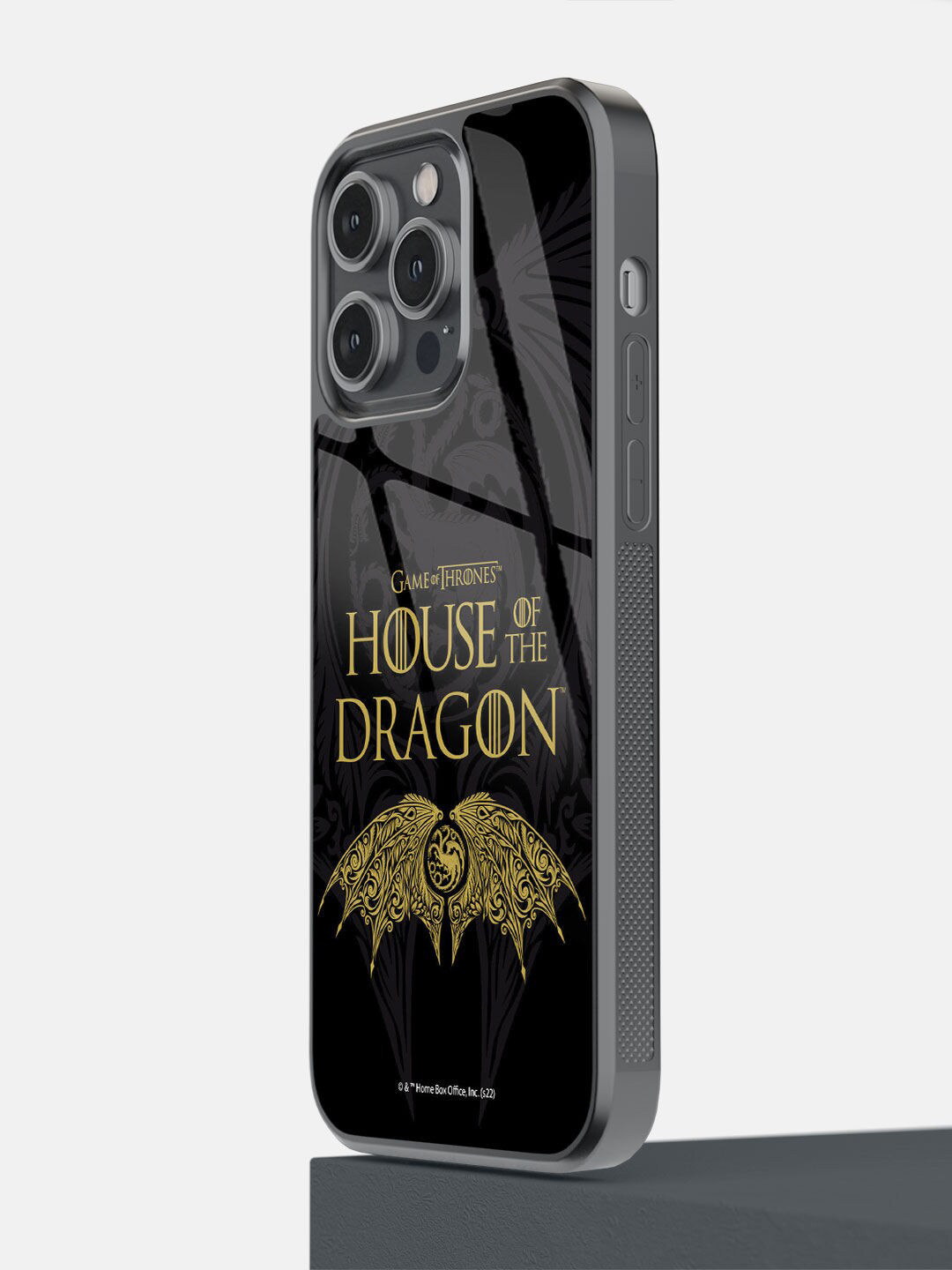 

macmerise Black Winged Targaryen Crest iPhone 14 Pro Max Mobile Back Case
