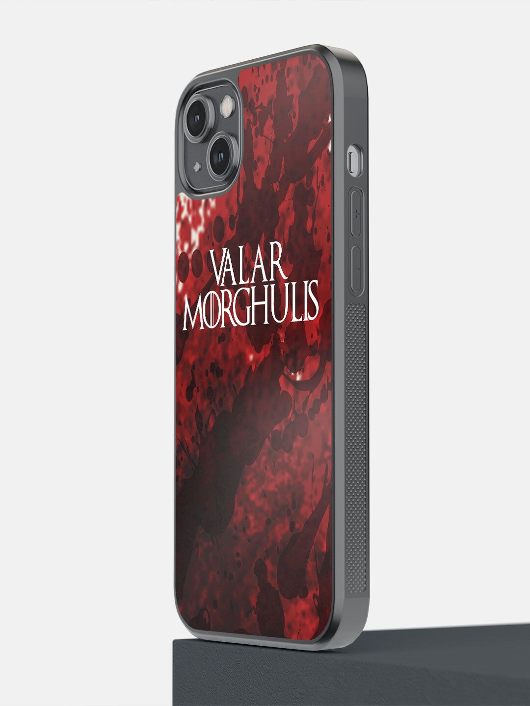 

macmerise Maroon Printed Valar Morghulis iPhone 14 Plus Phone Back Case