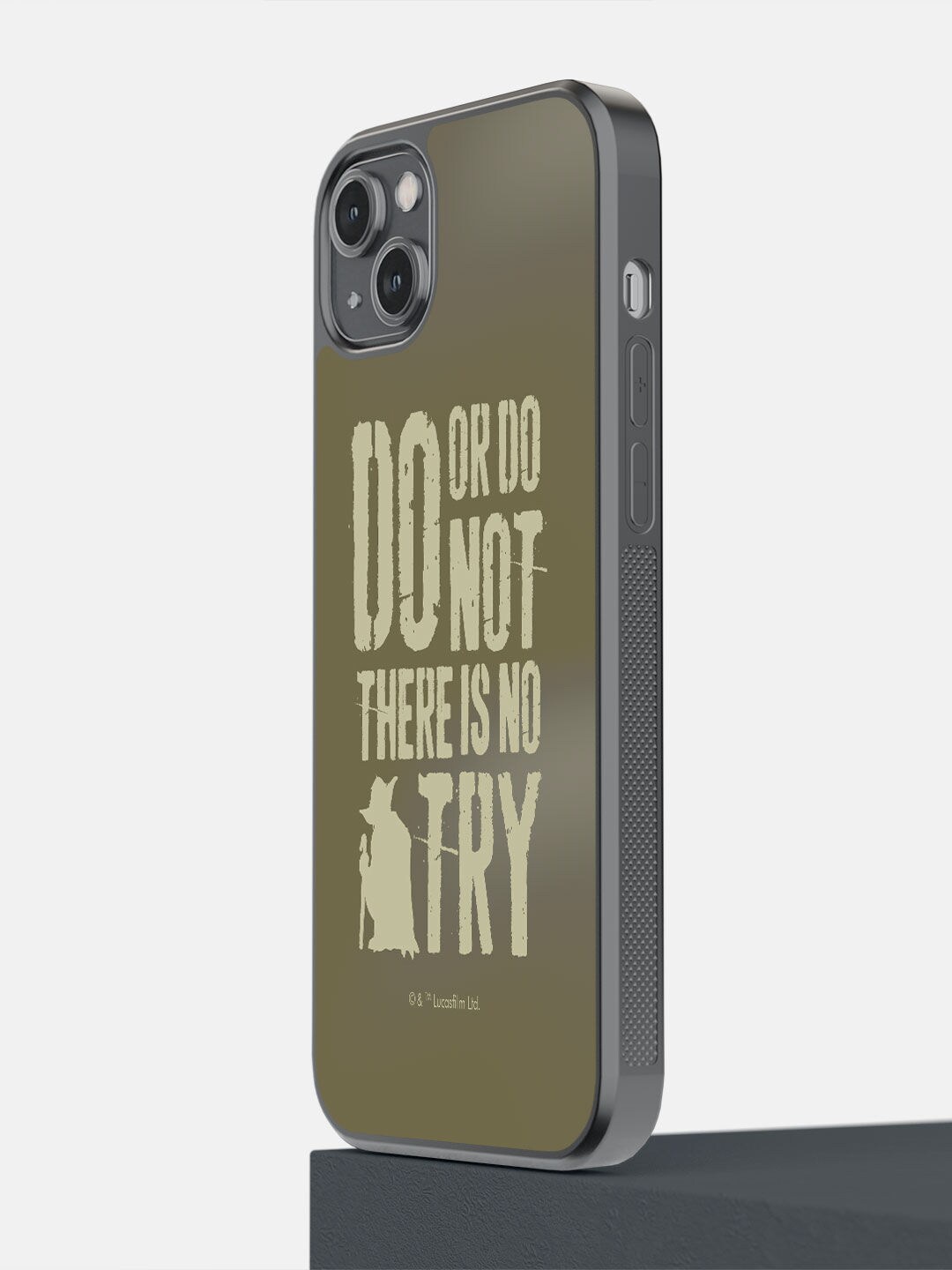 

macmerise Olive Green Yoda Theory Printed iPhone 14 Plus Phone Covers