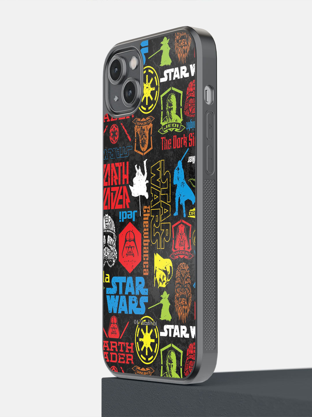 

macmerise Black & Red Star Wars Mashup Printed iPhone 14 Plus Bumper Case