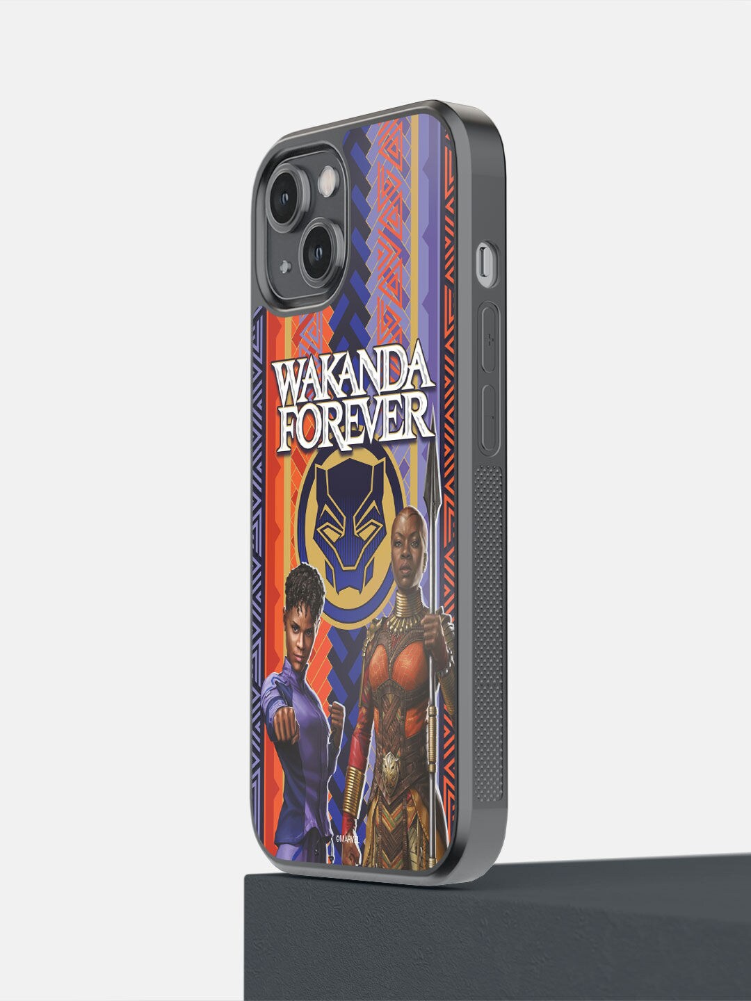 

macmerise Red & Blue Wakanda Forever Shuri & Okoye Power iPhone 14 Back Case