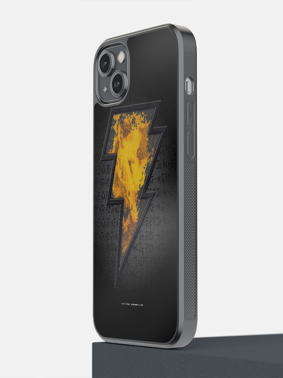 

macmerise Black Printed Thunder iPhone 14 Plus Bumper Phone Back Case