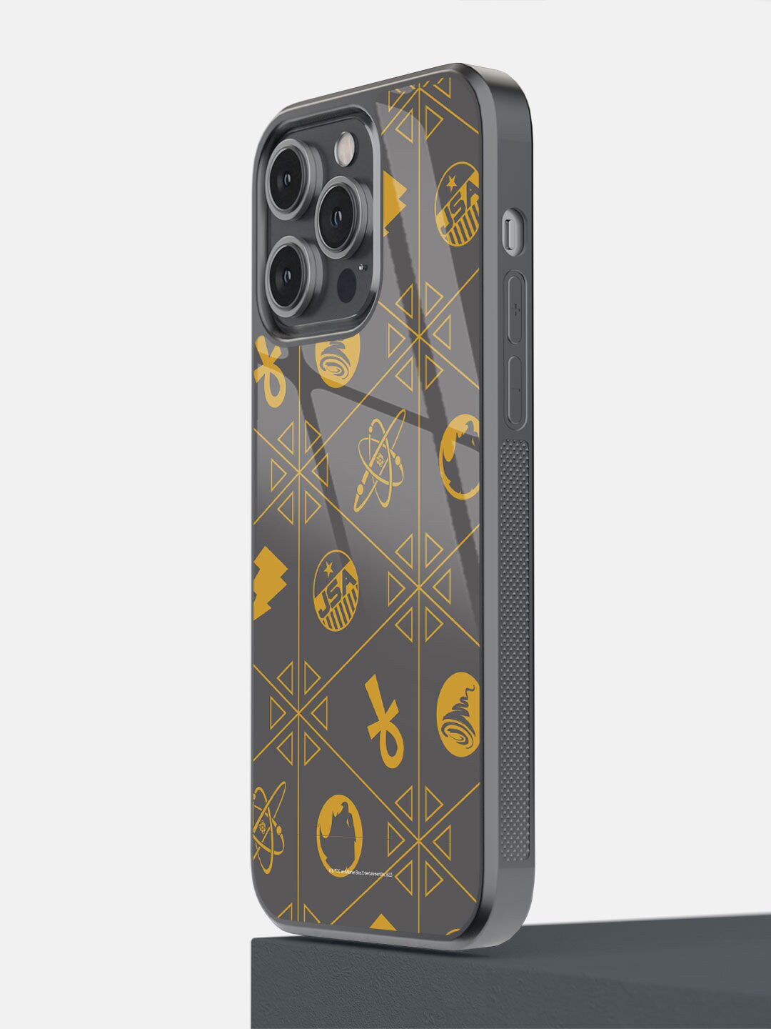 

macmerise Grey & Yellow Jsa Pattern iPhone 14 Bumper Case